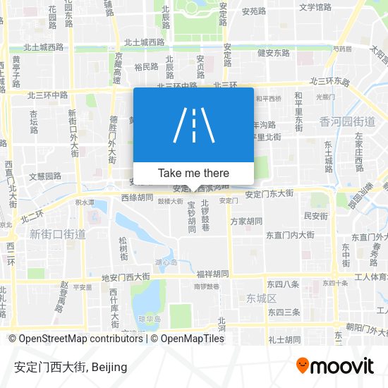 安定门西大街 map