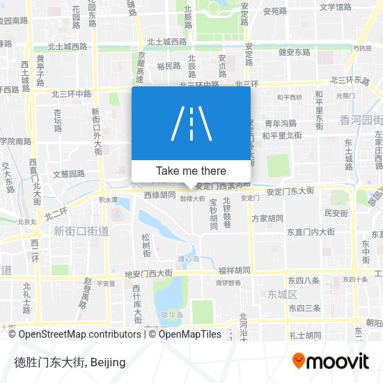 德胜门东大街 map