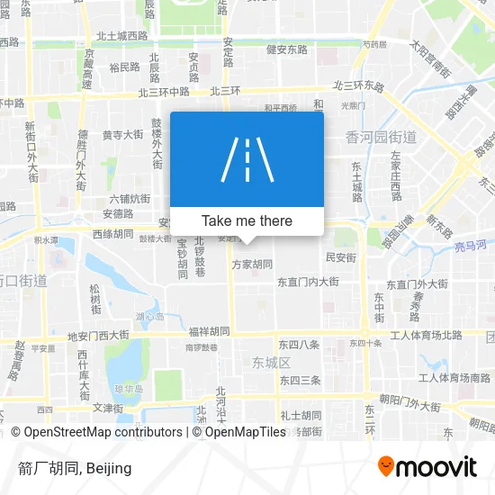 箭厂胡同 map