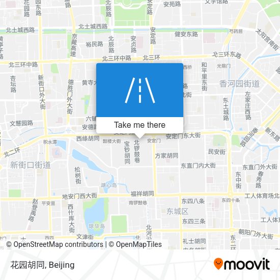 花园胡同 map