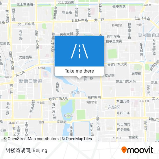 钟楼湾胡同 map