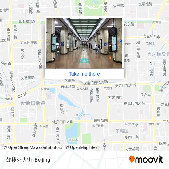 鼓楼外大街 map