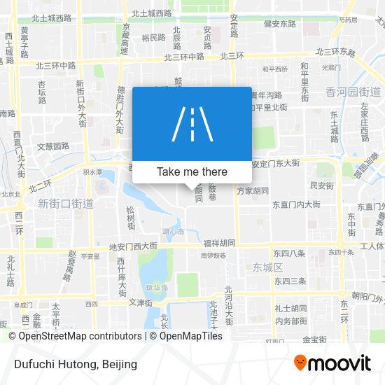 Dufuchi Hutong map