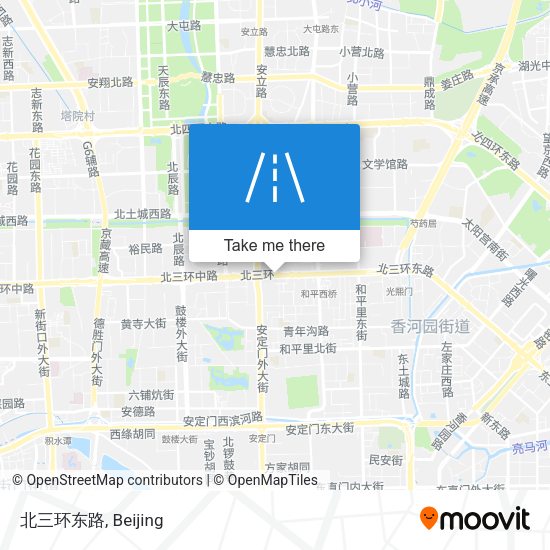 北三环东路 map