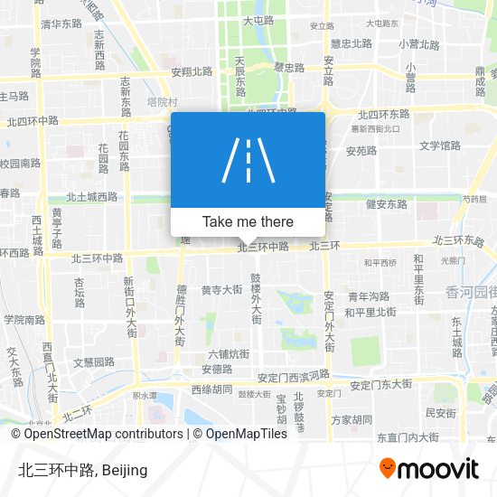 北三环中路 map