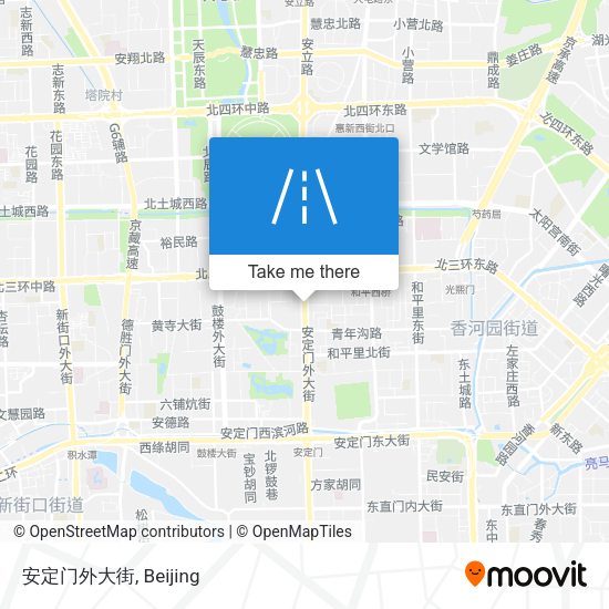 安定门外大街 map