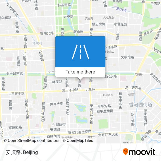 安贞路 map