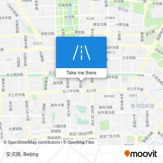 安贞路 map