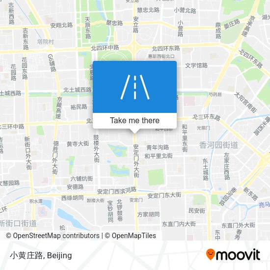 小黄庄路 map