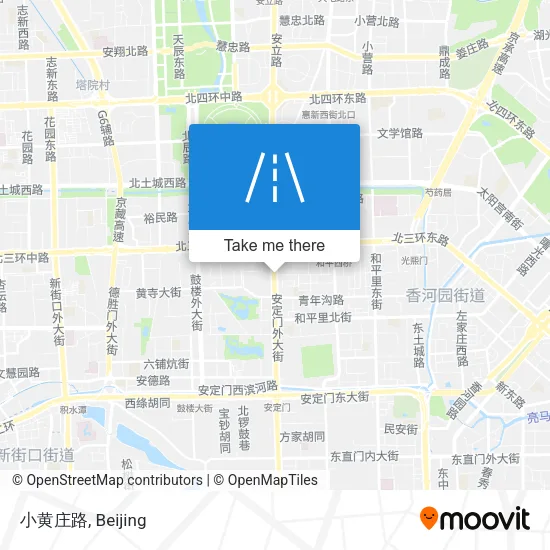 小黄庄路 map
