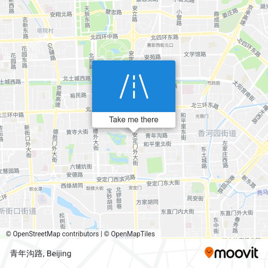 青年沟路 map