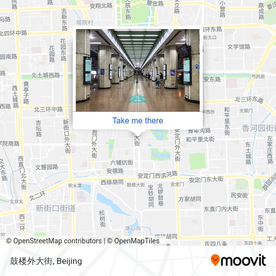 鼓楼外大街 map