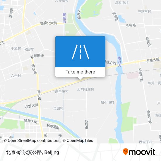 北京-哈尔滨公路 map