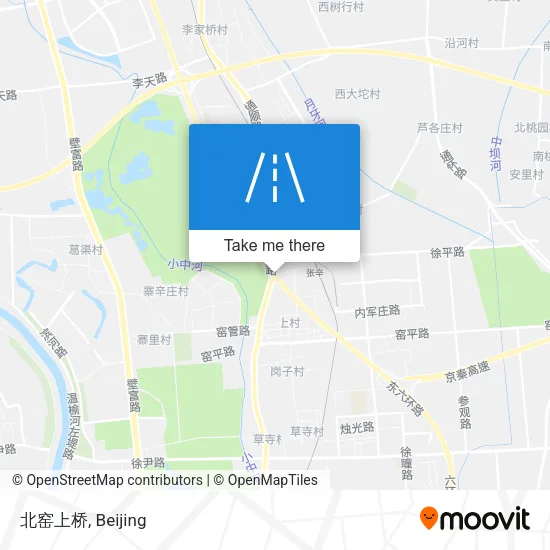 北窑上桥 map