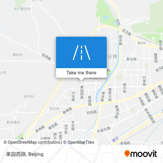 果园西路 map