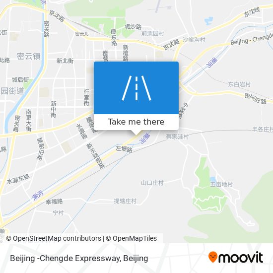 Beijing -Chengde Expressway map