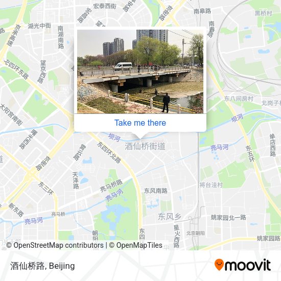 酒仙桥路 map