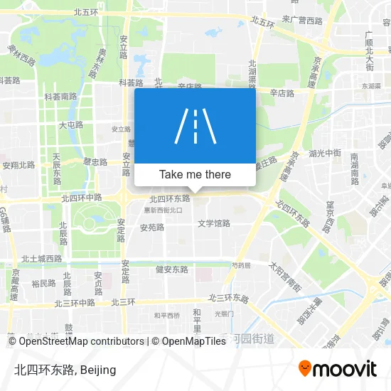 北四环东路 map