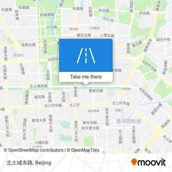 北土城东路 map