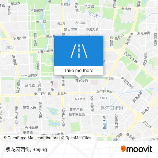 樱花园西街 map