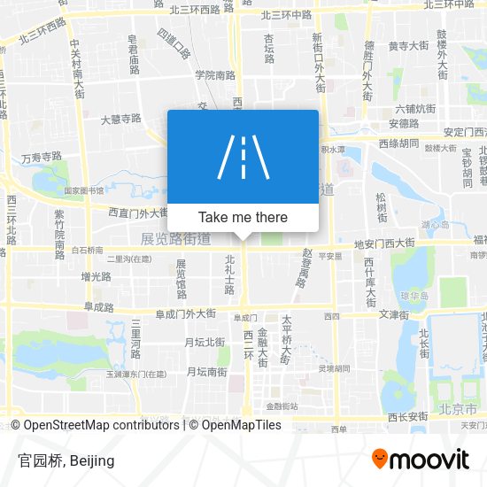 官园桥 map