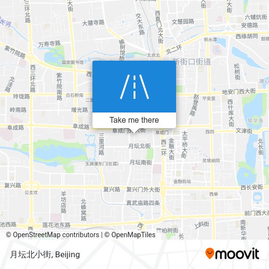 月坛北小街 map
