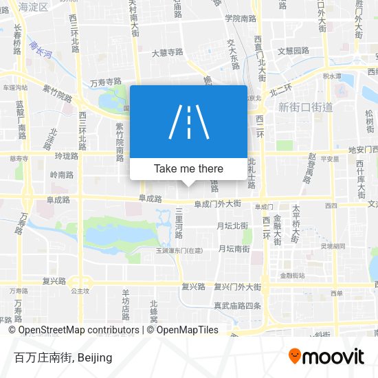百万庄南街 map