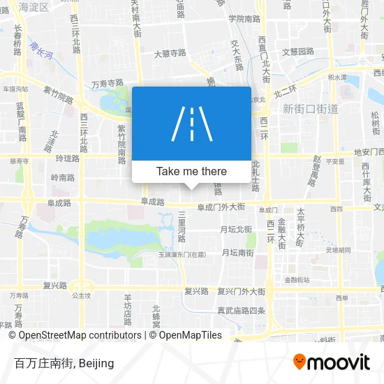 百万庄南街 map
