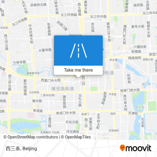 西三条 map