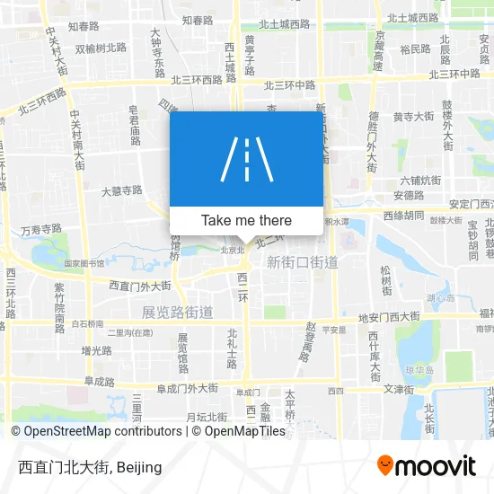 西直门北大街 map