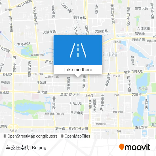 车公庄南街 map