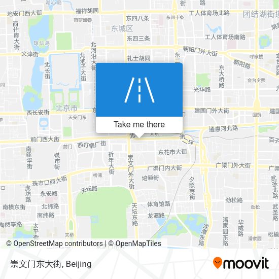 崇文门东大街 map