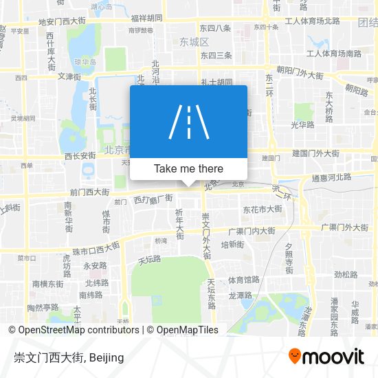 崇文门西大街 map