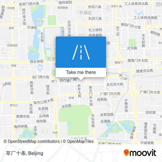 草厂十条 map