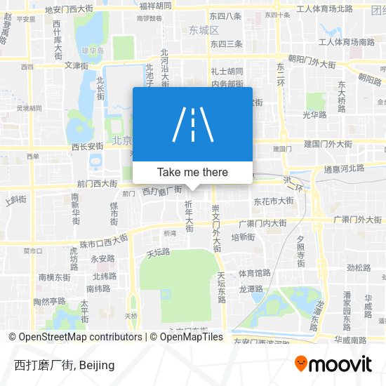 西打磨厂街 map