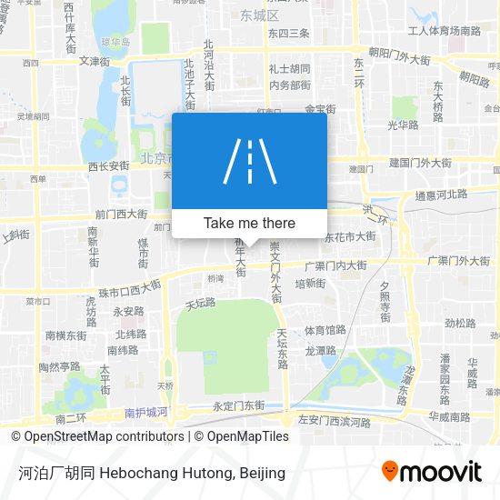 河泊厂胡同 Hebochang Hutong map