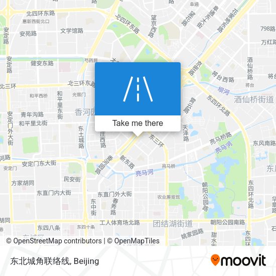 东北城角联络线 map