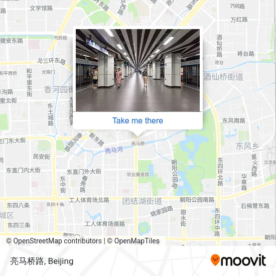 亮马桥路 map
