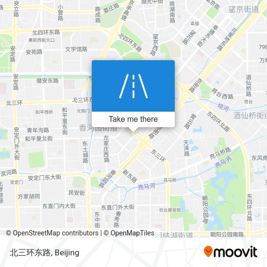北三环东路 map