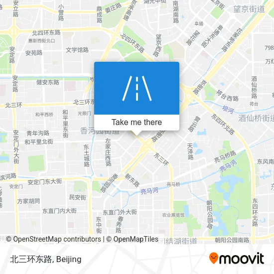 北三环东路 map