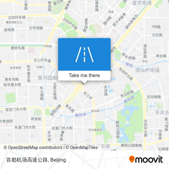 首都机场高速公路 map