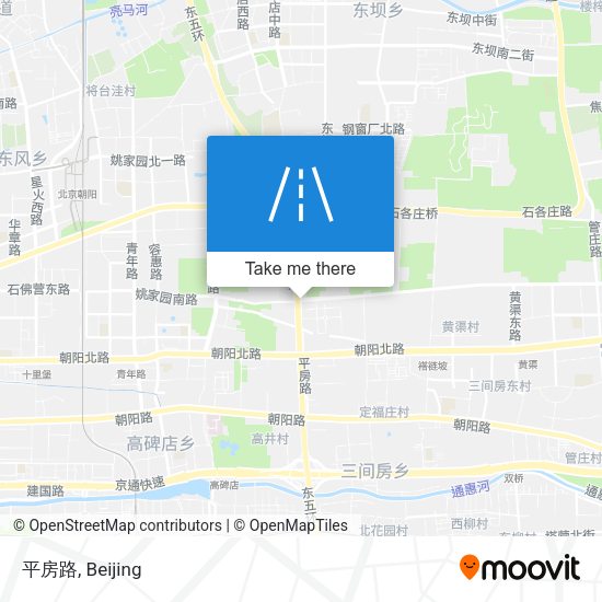 平房路 map