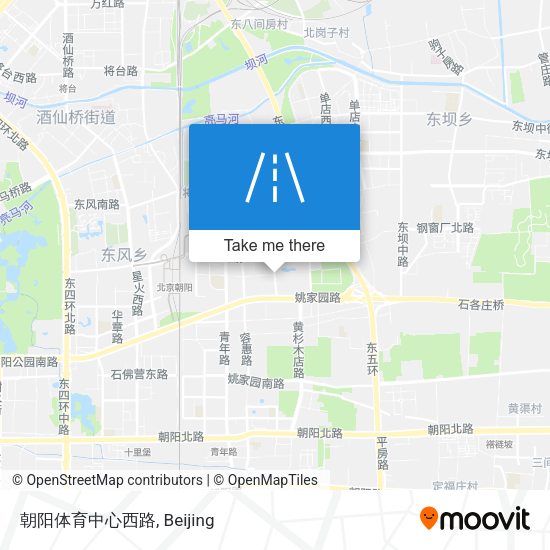 朝阳体育中心西路 map