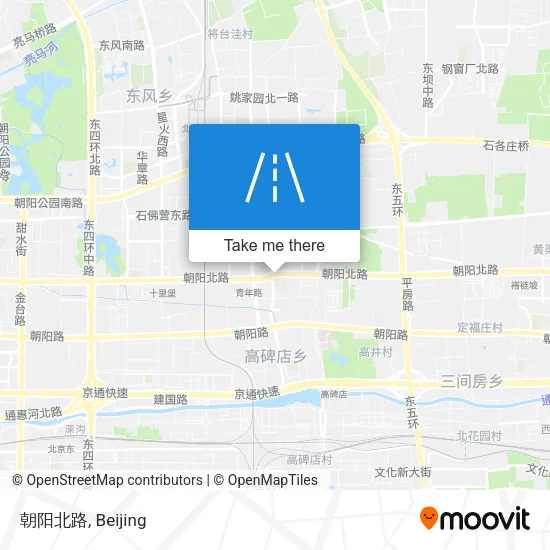 朝阳北路 map