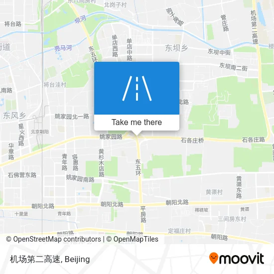 机场第二高速 map