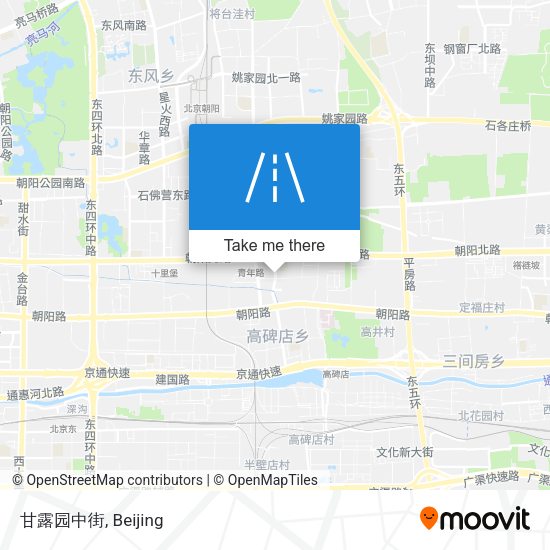 甘露园中街 map