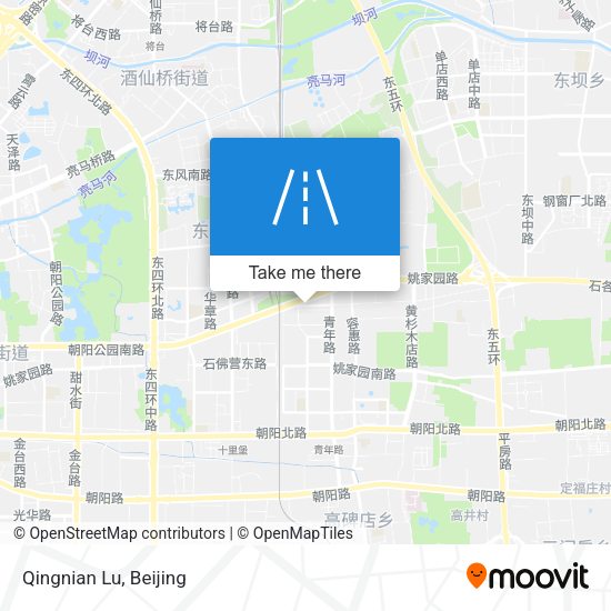 Qingnian Lu map