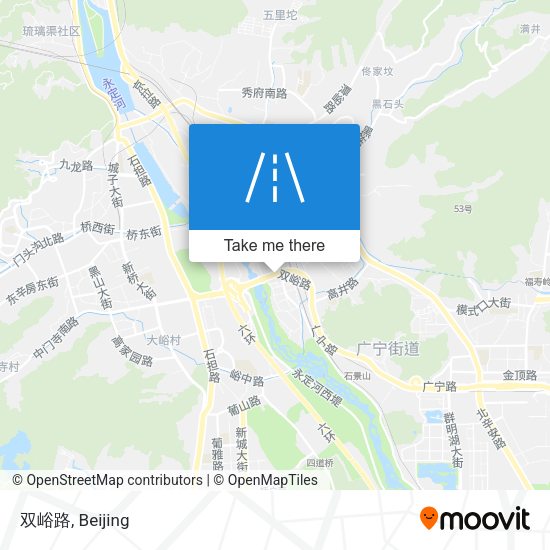 双峪路 map