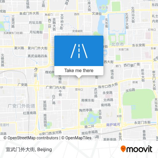 宣武门外大街 map