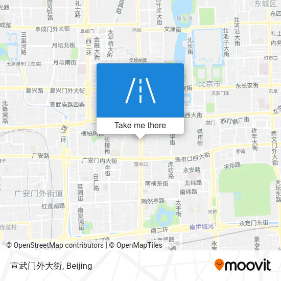 宣武门外大街 map